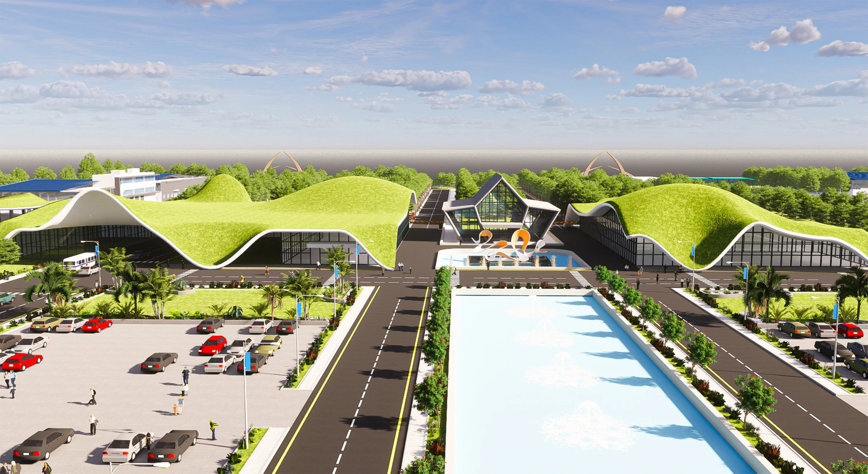 Banbasalandport_Main Block Arial View_PandeAssociates (1)